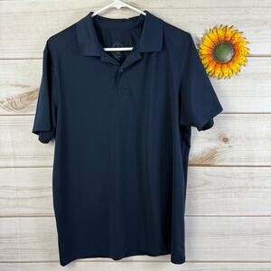 BONOBOS Maide Slim Fit Polo Shirt Mens Size M Short Sleeve M-FLEX Navy Blue